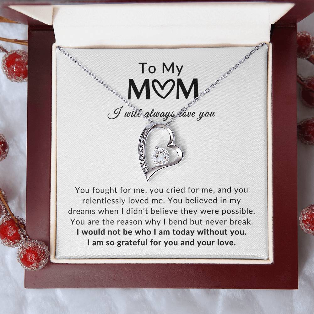 To Mom Necklace| Grateful For You