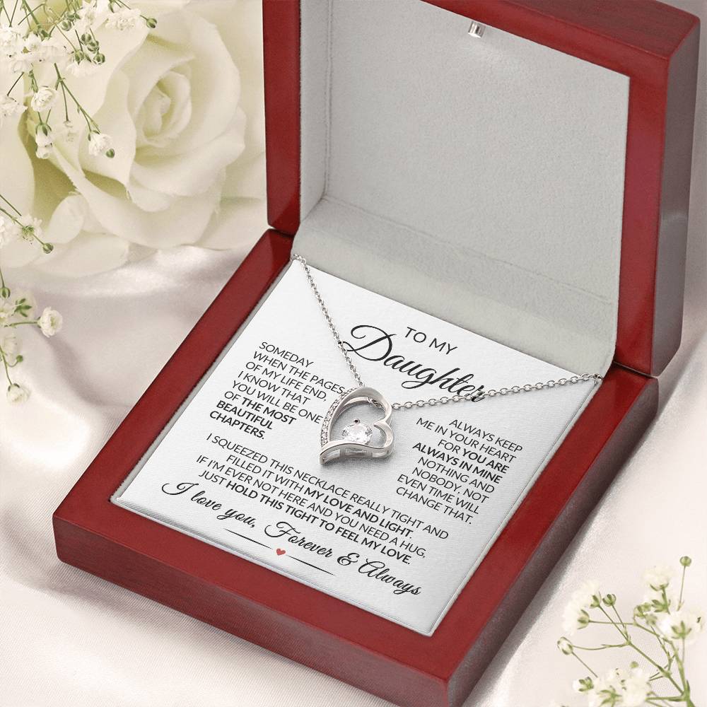 Daughter Necklace| Keep Me In Your Heart