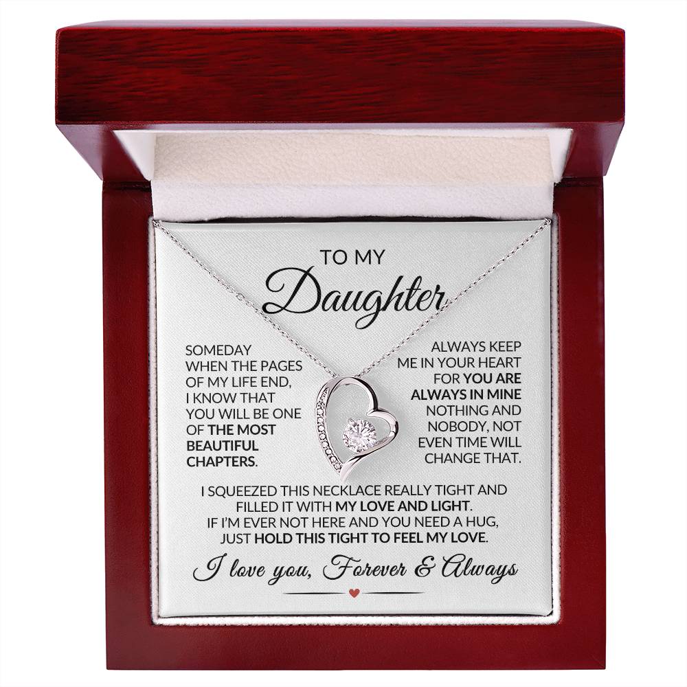Daughter Necklace| Keep Me In Your Heart