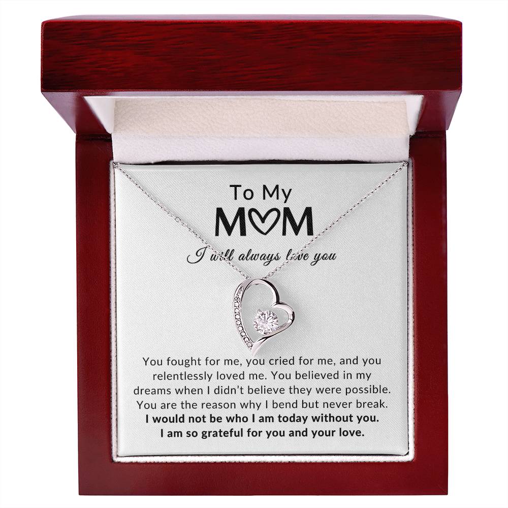 To Mom Necklace| Grateful For You