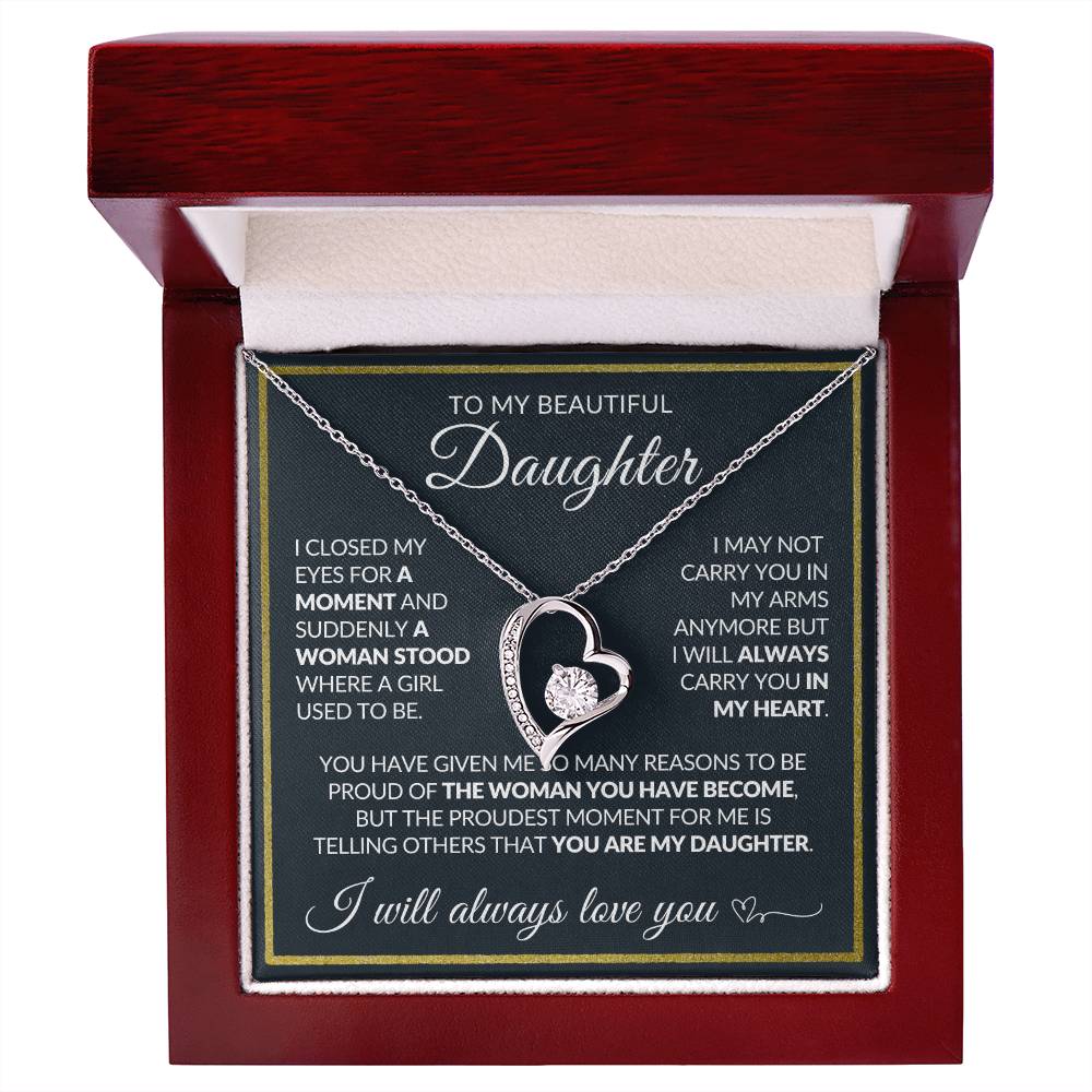 Daughter Necklace| Carry You In My Heart