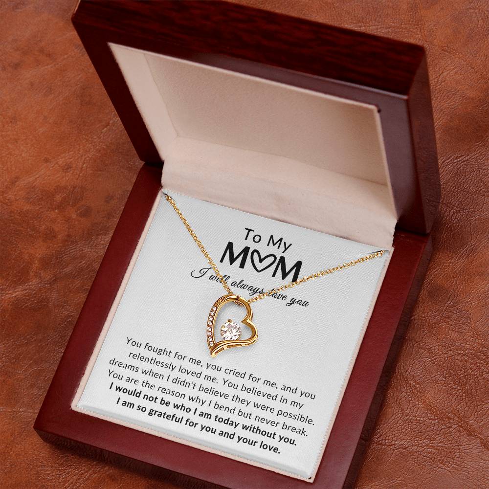 To Mom Necklace| Grateful For You