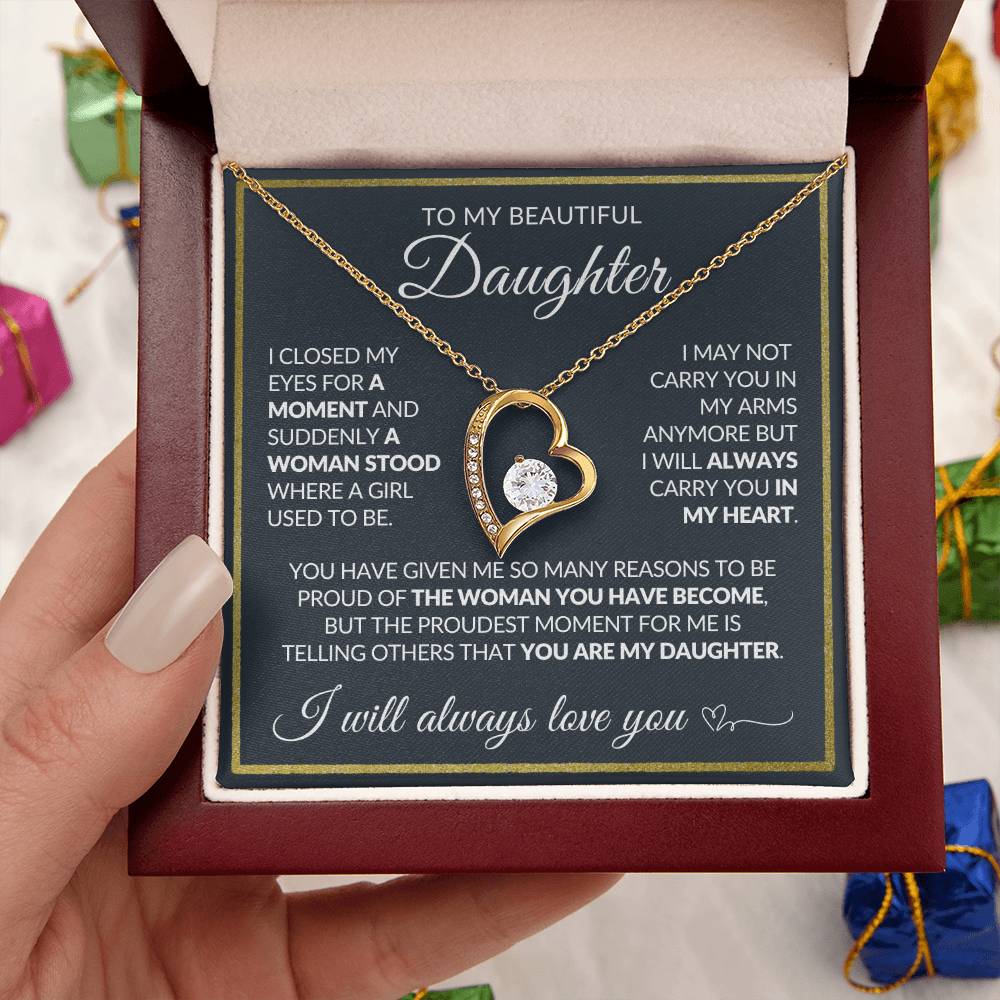 Daughter Necklace| Carry You In My Heart