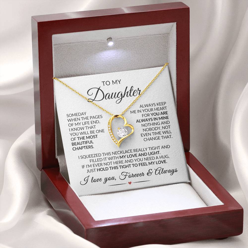 Daughter Necklace| Keep Me In Your Heart