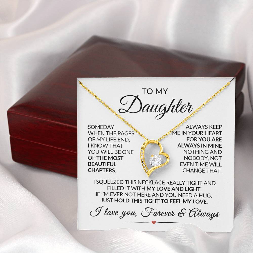 Daughter Necklace| Keep Me In Your Heart
