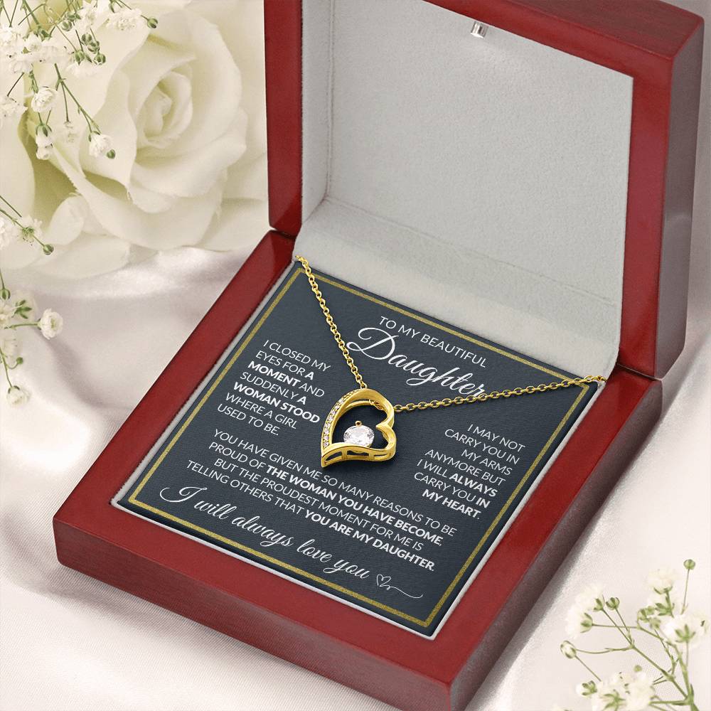 Daughter Necklace| Carry You In My Heart