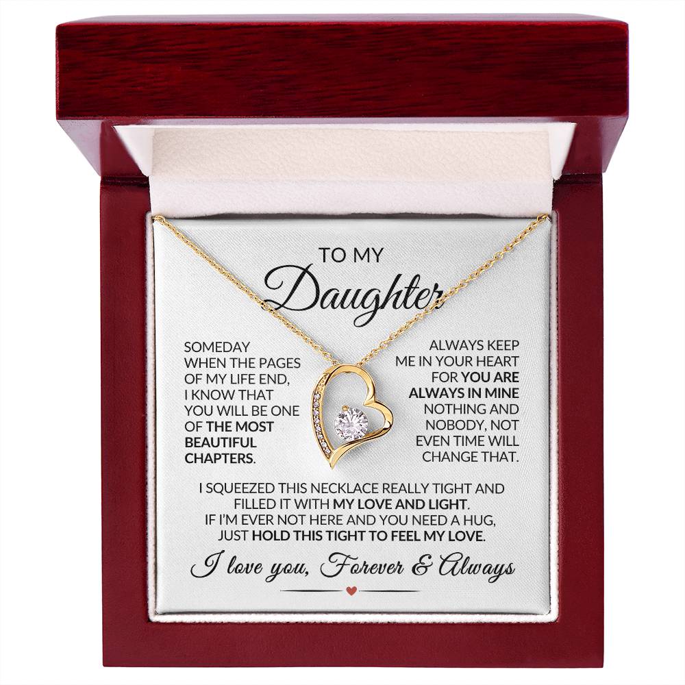 Daughter Necklace| Keep Me In Your Heart