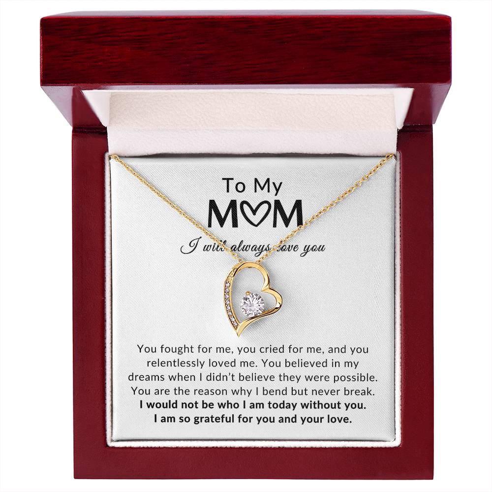 To Mom Necklace| Grateful For You