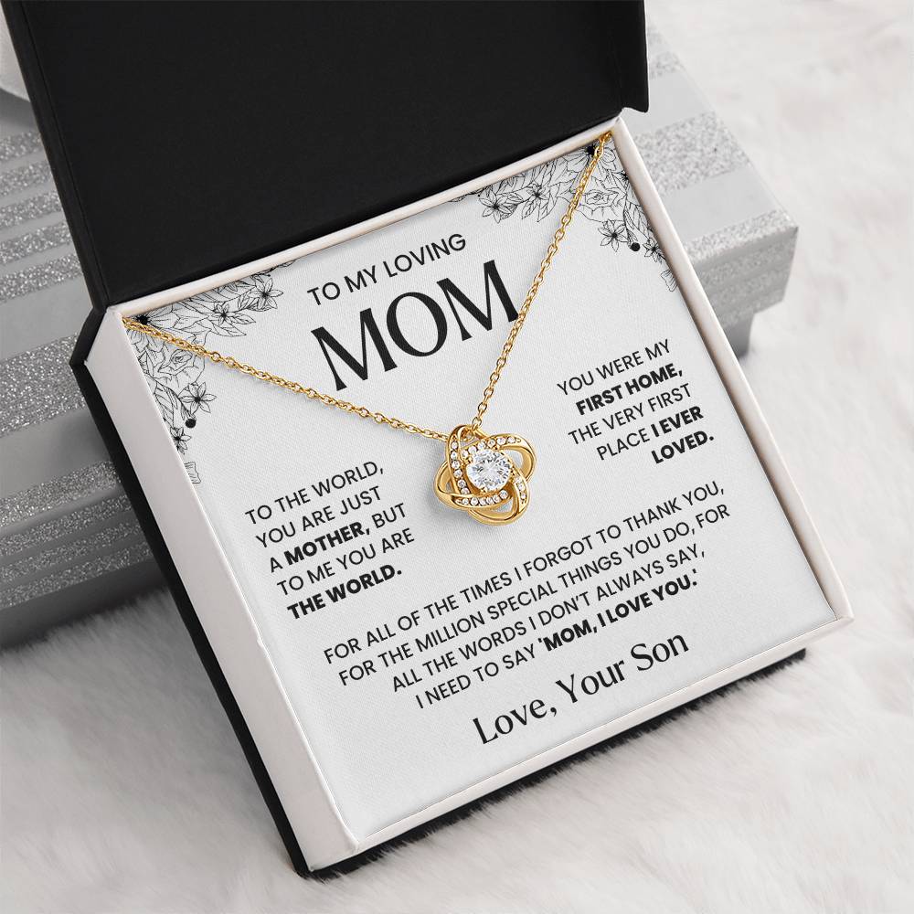 Mom Necklace| You Are The World
