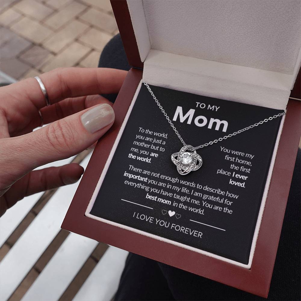 To My Mom Necklace | You're The World