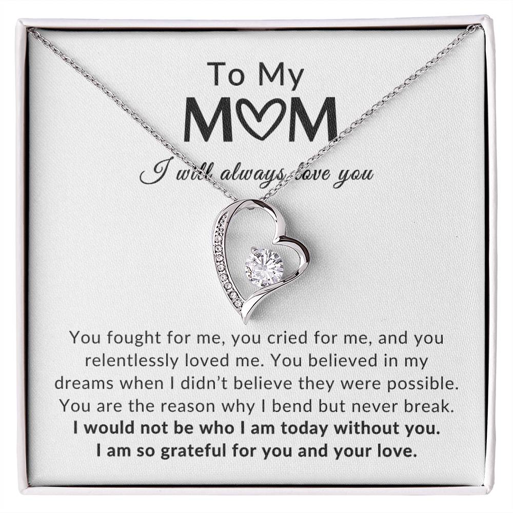 To Mom Necklace| Grateful For You