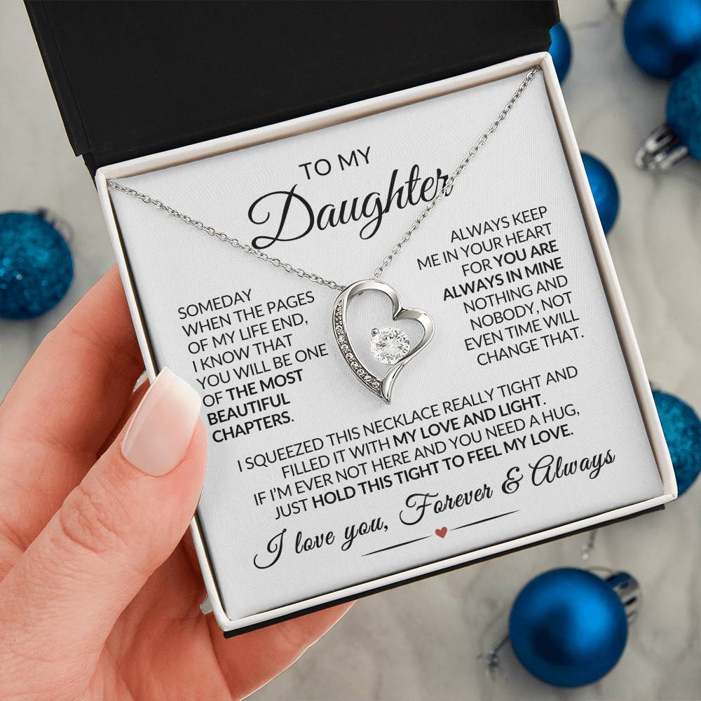 Daughter Necklace| Keep Me In Your Heart