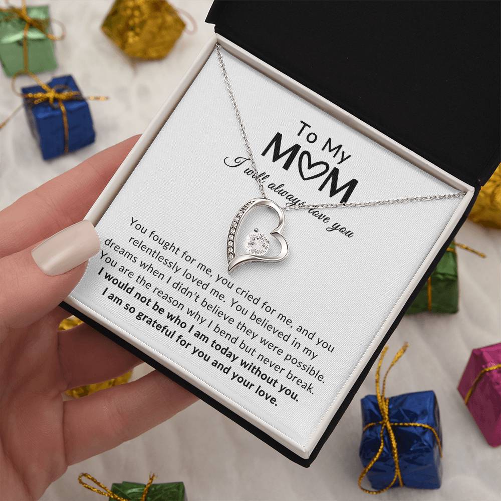 To Mom Necklace| Grateful For You