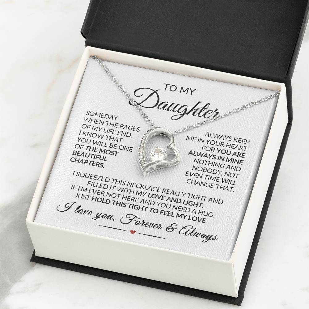 Daughter Necklace| Keep Me In Your Heart