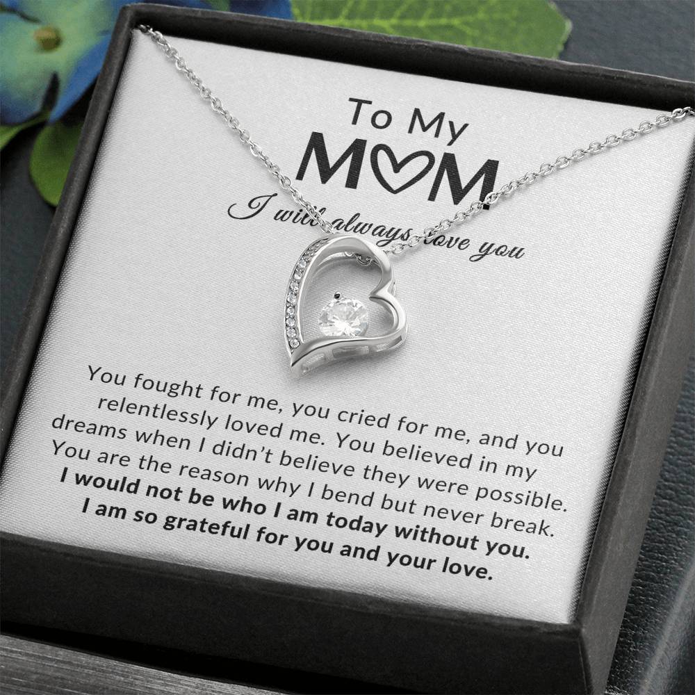 To Mom Necklace| Grateful For You