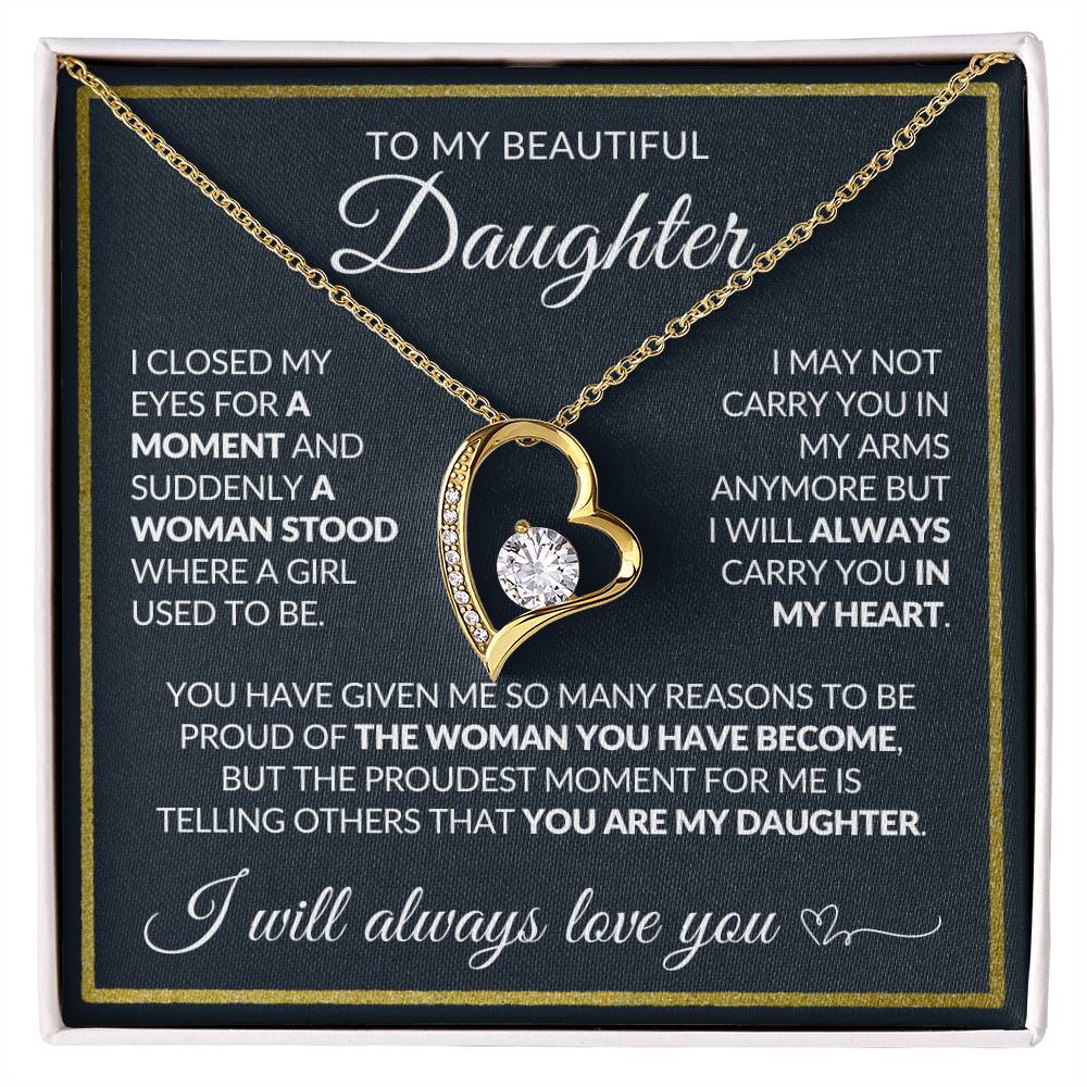 Daughter Necklace| Carry You In My Heart