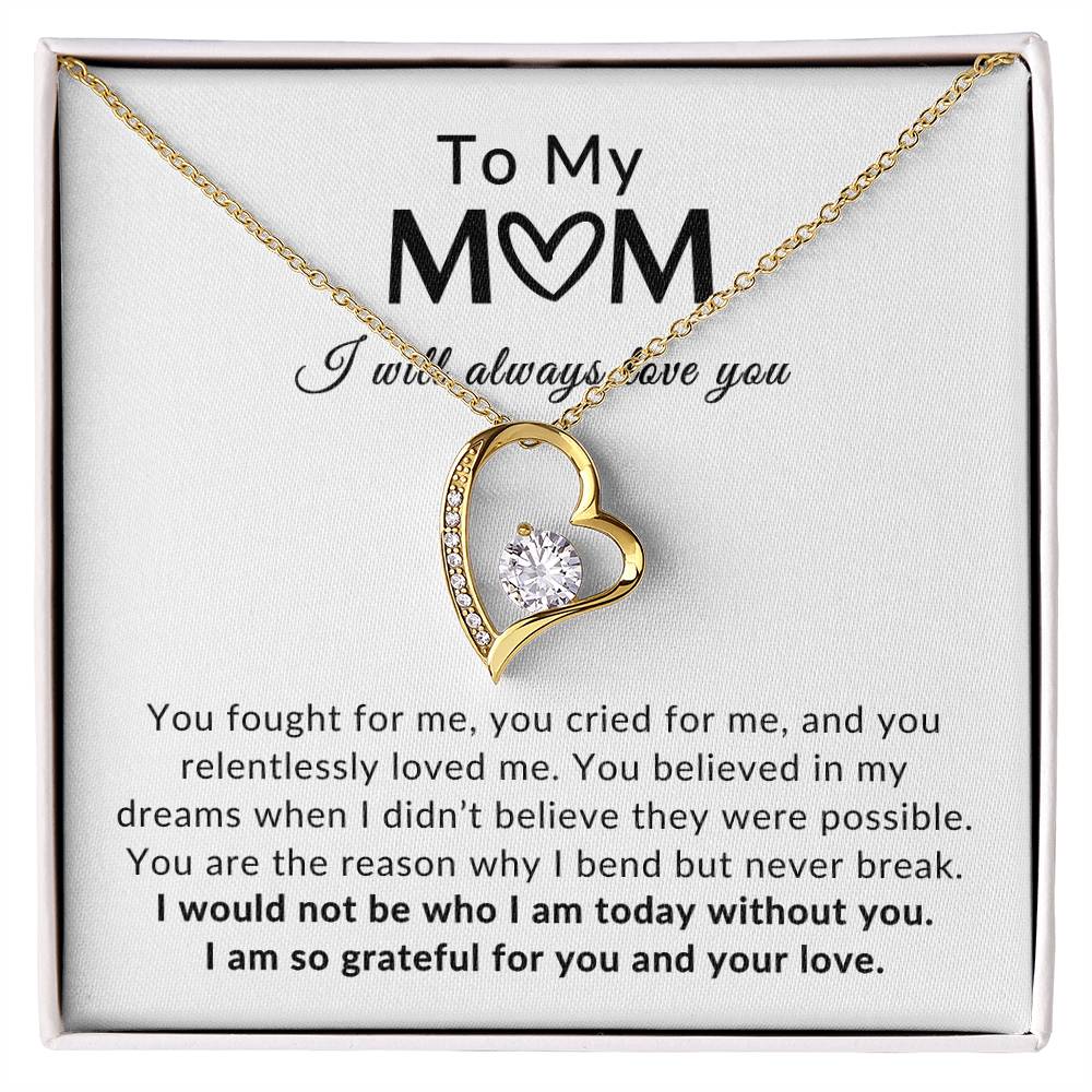 To Mom Necklace| Grateful For You
