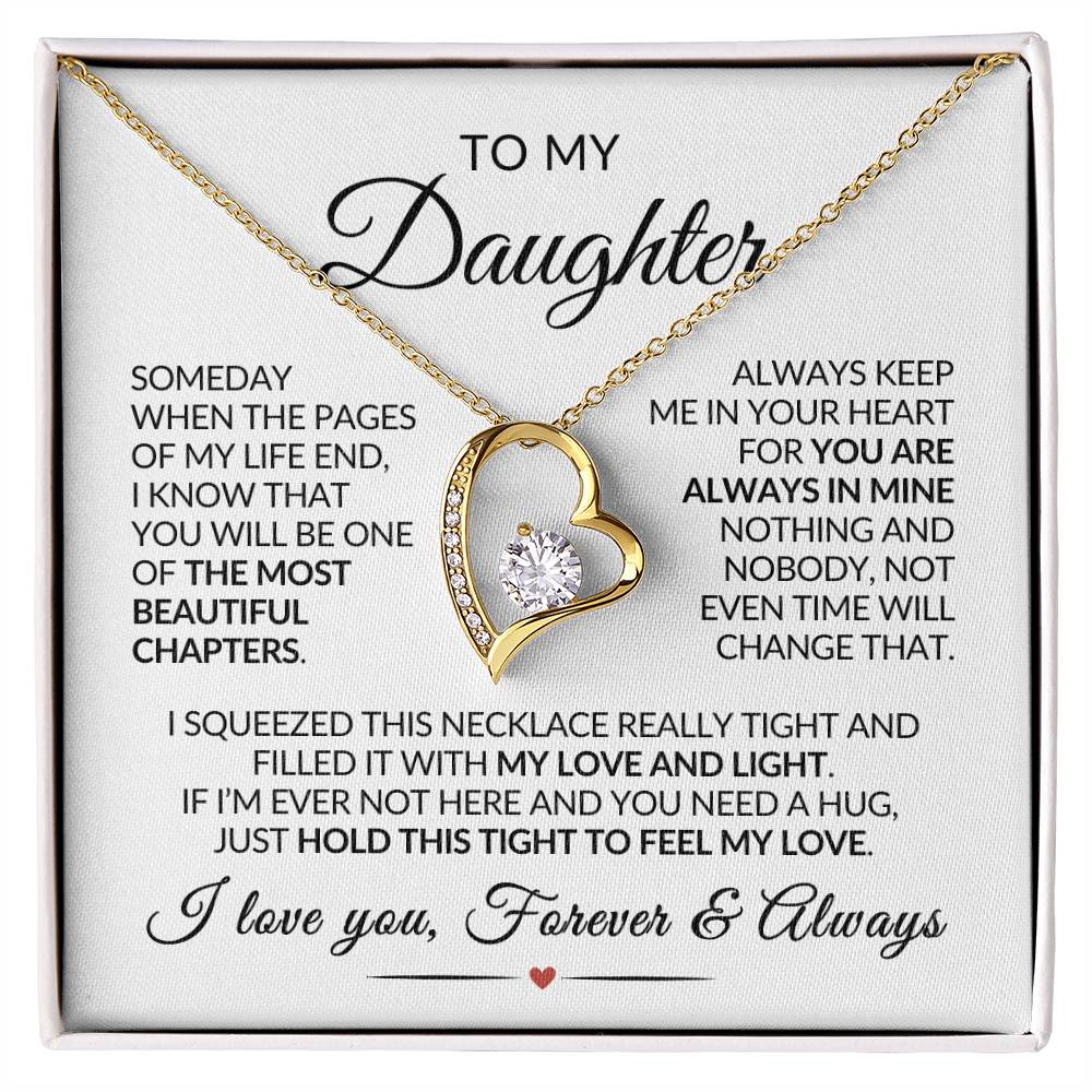 Daughter Necklace| Keep Me In Your Heart
