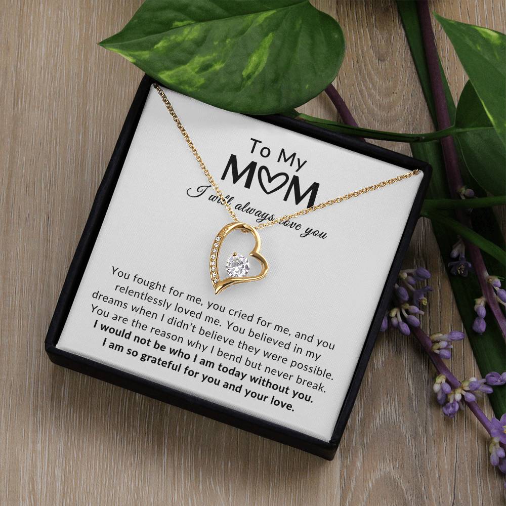 To Mom Necklace| Grateful For You