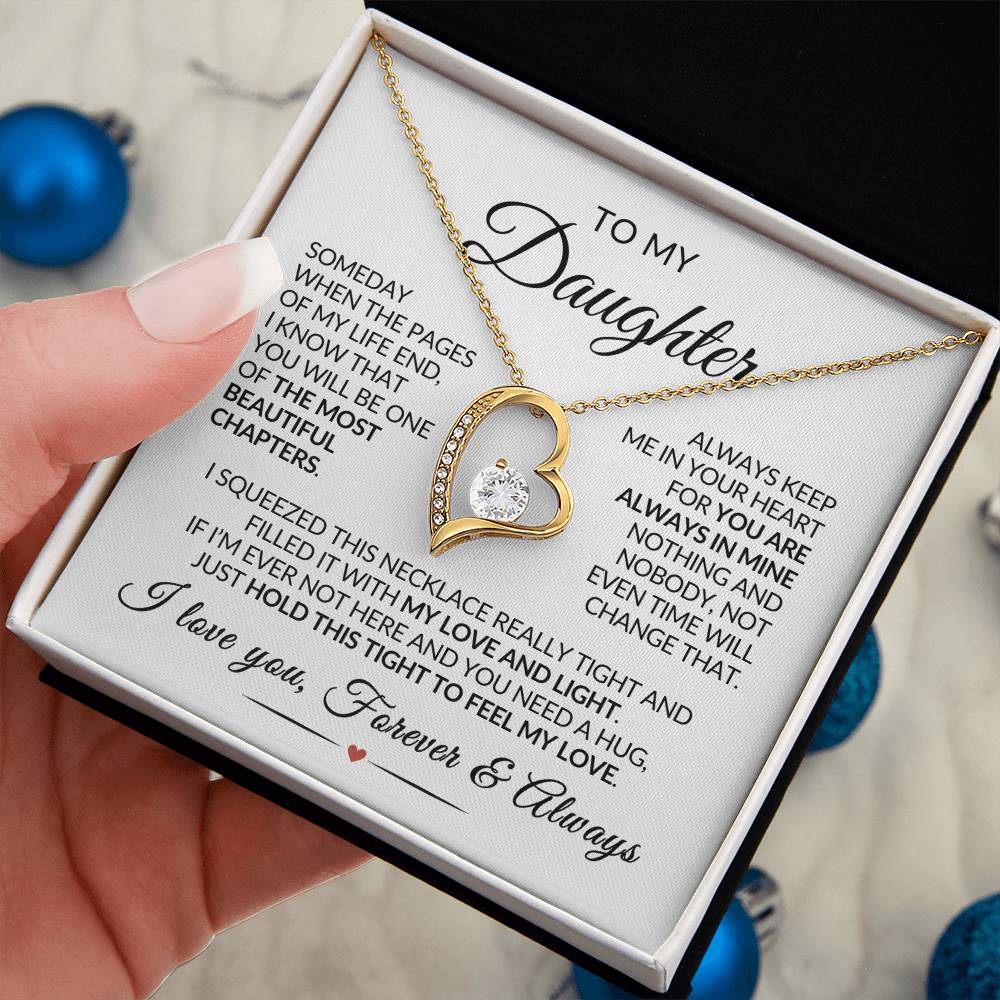 Daughter Necklace| Keep Me In Your Heart