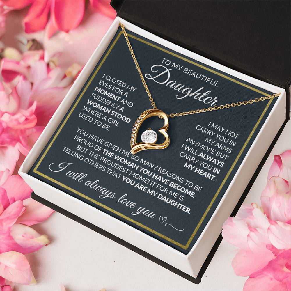 Daughter Necklace| Carry You In My Heart