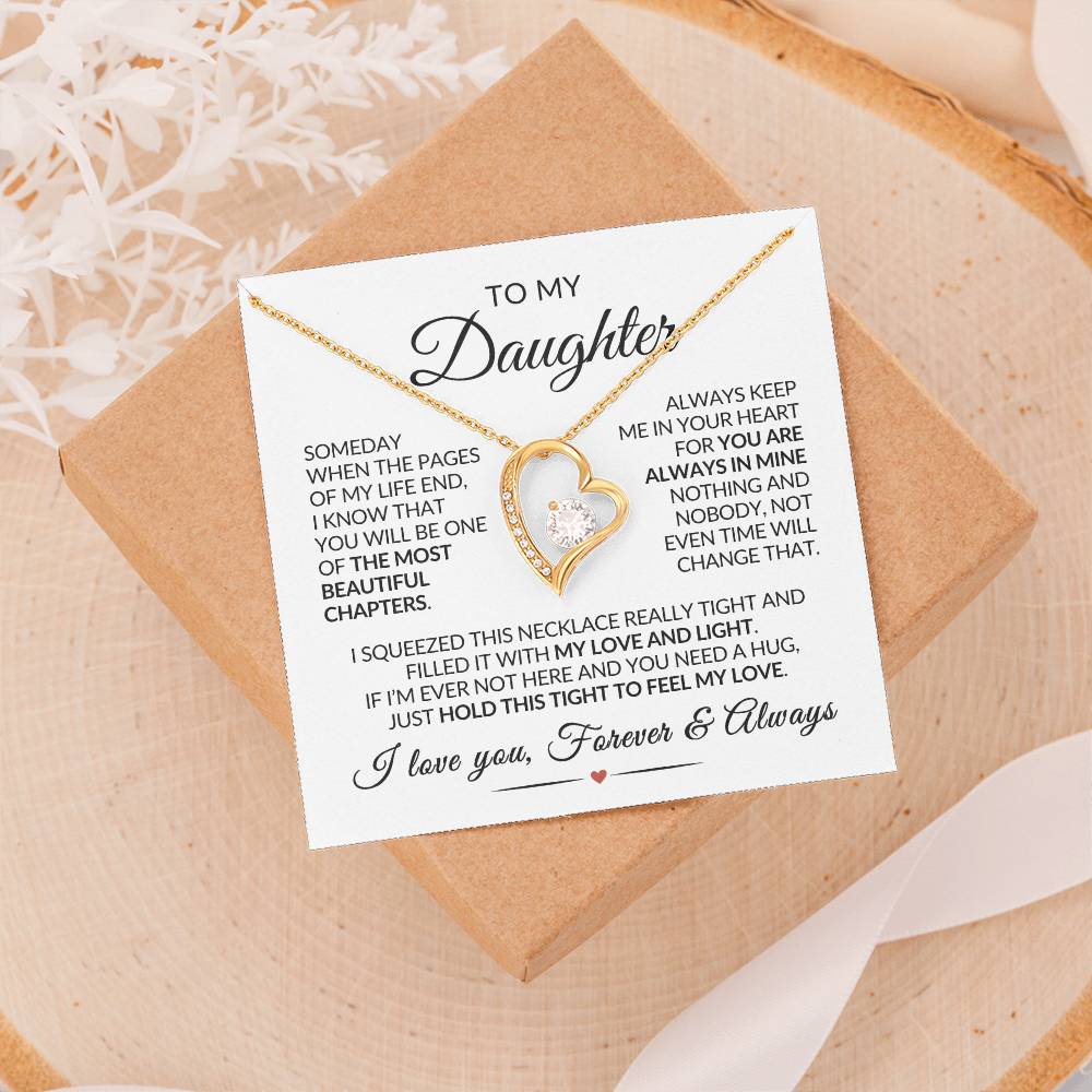 Daughter Necklace| Keep Me In Your Heart
