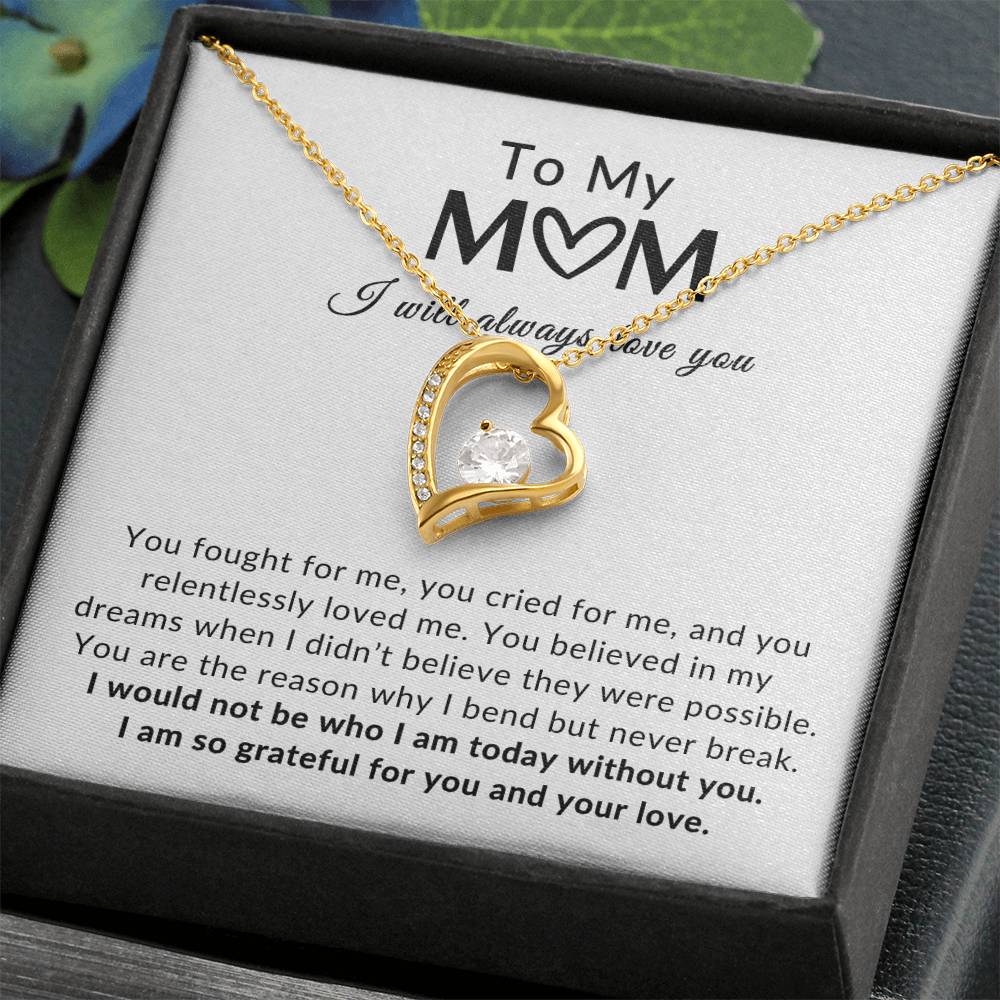 To Mom Necklace| Grateful For You