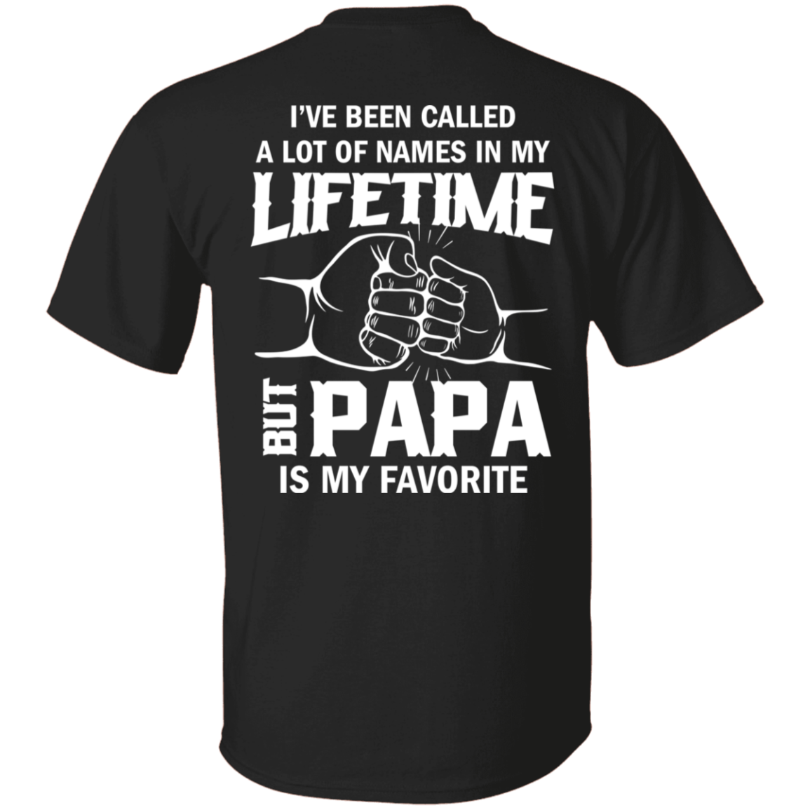 PAPA is My Favorite| Men's Casual Short-sleeved| Black T-shirt For Summer|