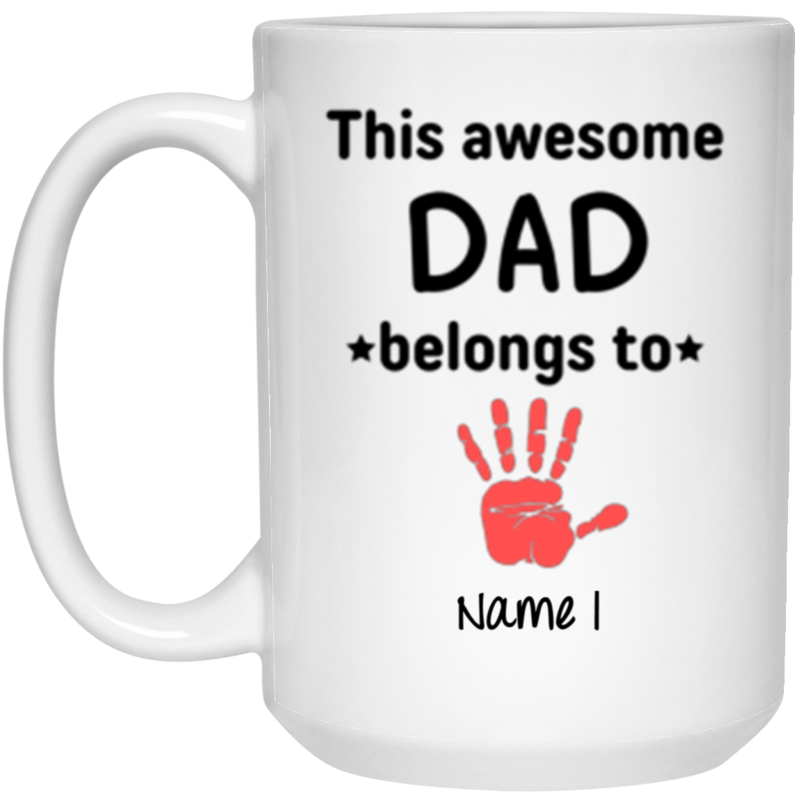 Personalized Mug| This Awesome Dad Belongs To