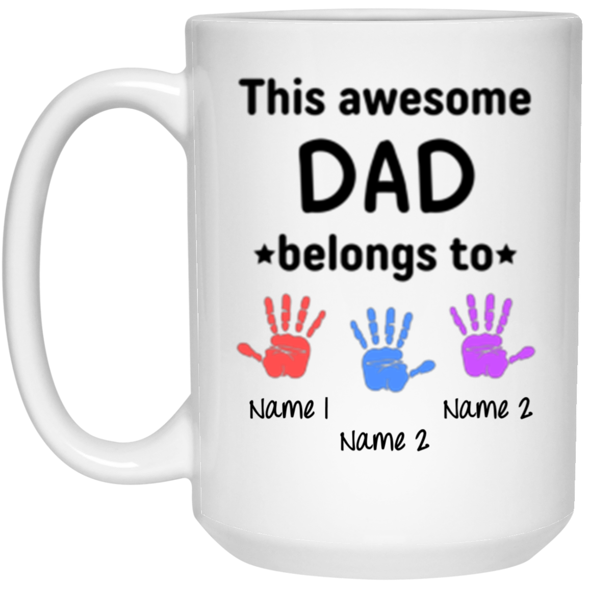 Personalized Mug| This Awesome Dad Belongs To