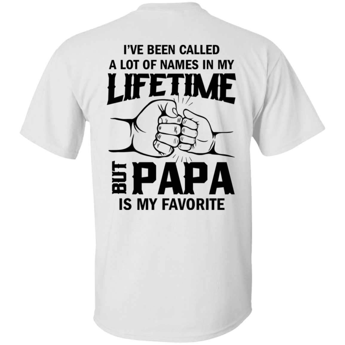 PAPA is My Favorite| Men's Casual Short-sleeved| White T-shirt For Summer