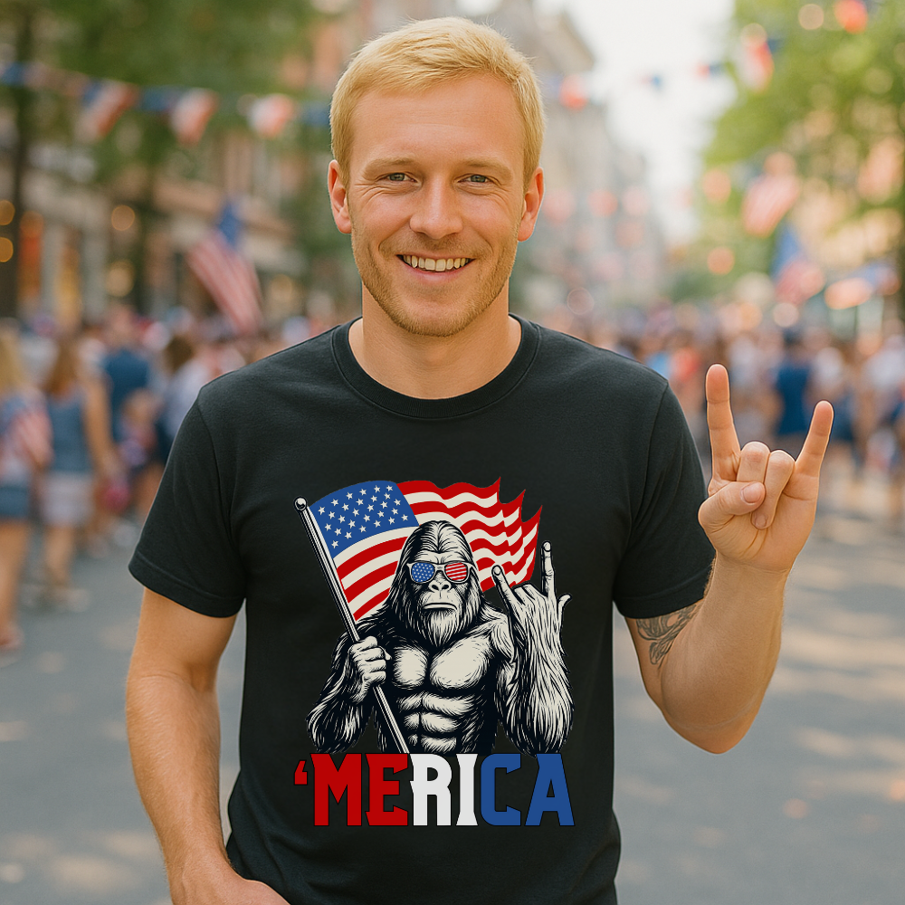 4th July T-shirt| Bigfoot Merica