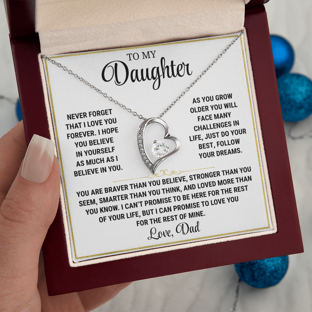 Love You Forever |  Daughter Necklace