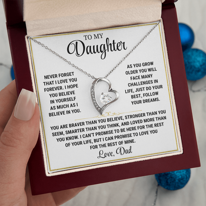 Love You Forever |  Daughter Necklace