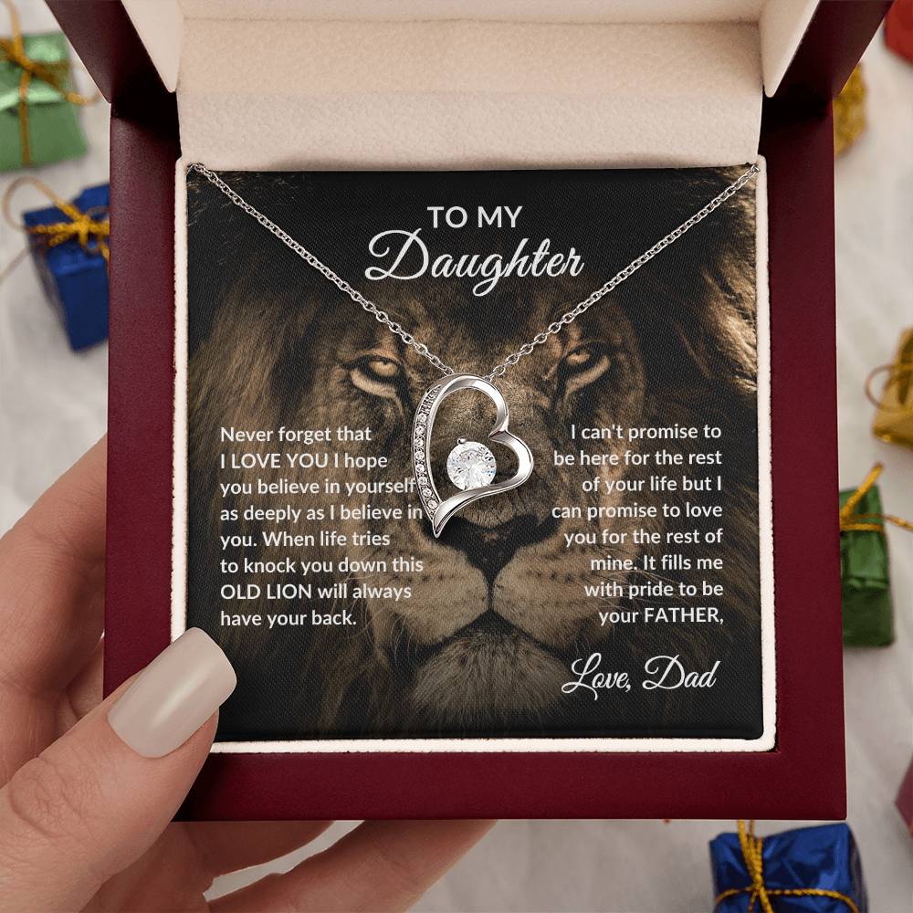 To Daughter Necklace | Lion Dad