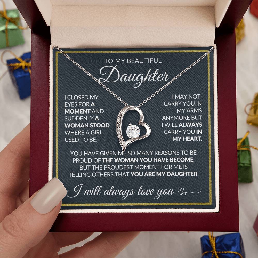 Daughter Necklace| Carry You In My Heart