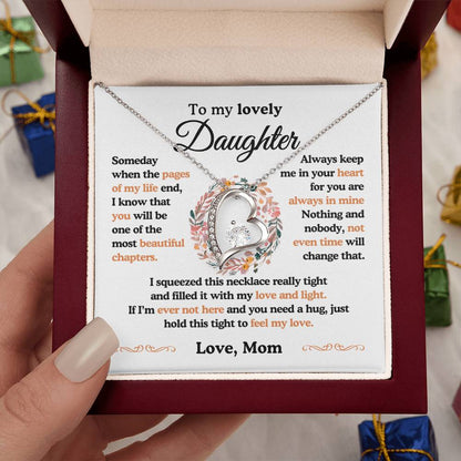 To My Lovely Daughter| The Most Beautiful Chapters| Forever Love Necklace