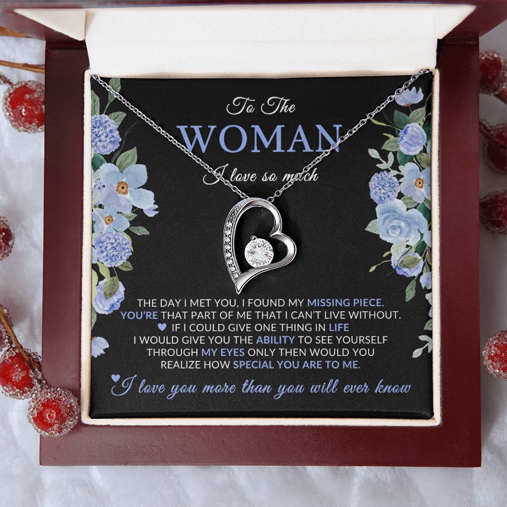 Gifts for Her | Floral Message Card, To the Woman I Love so Much, Special Gift for Her, Mother's Day Gift, Birthday Gift for her - Black Card