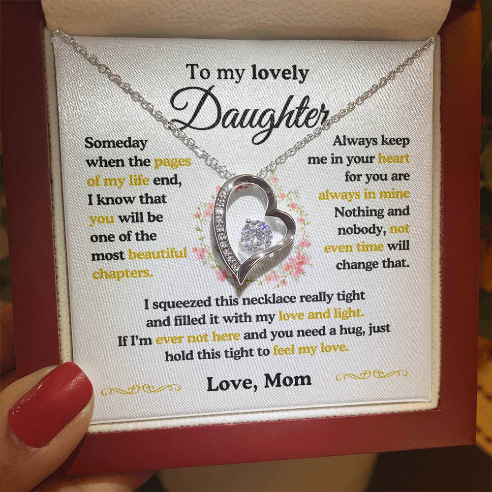 To My Lovely Daughter| The Most Beautiful Chapters| Forever Love Necklace