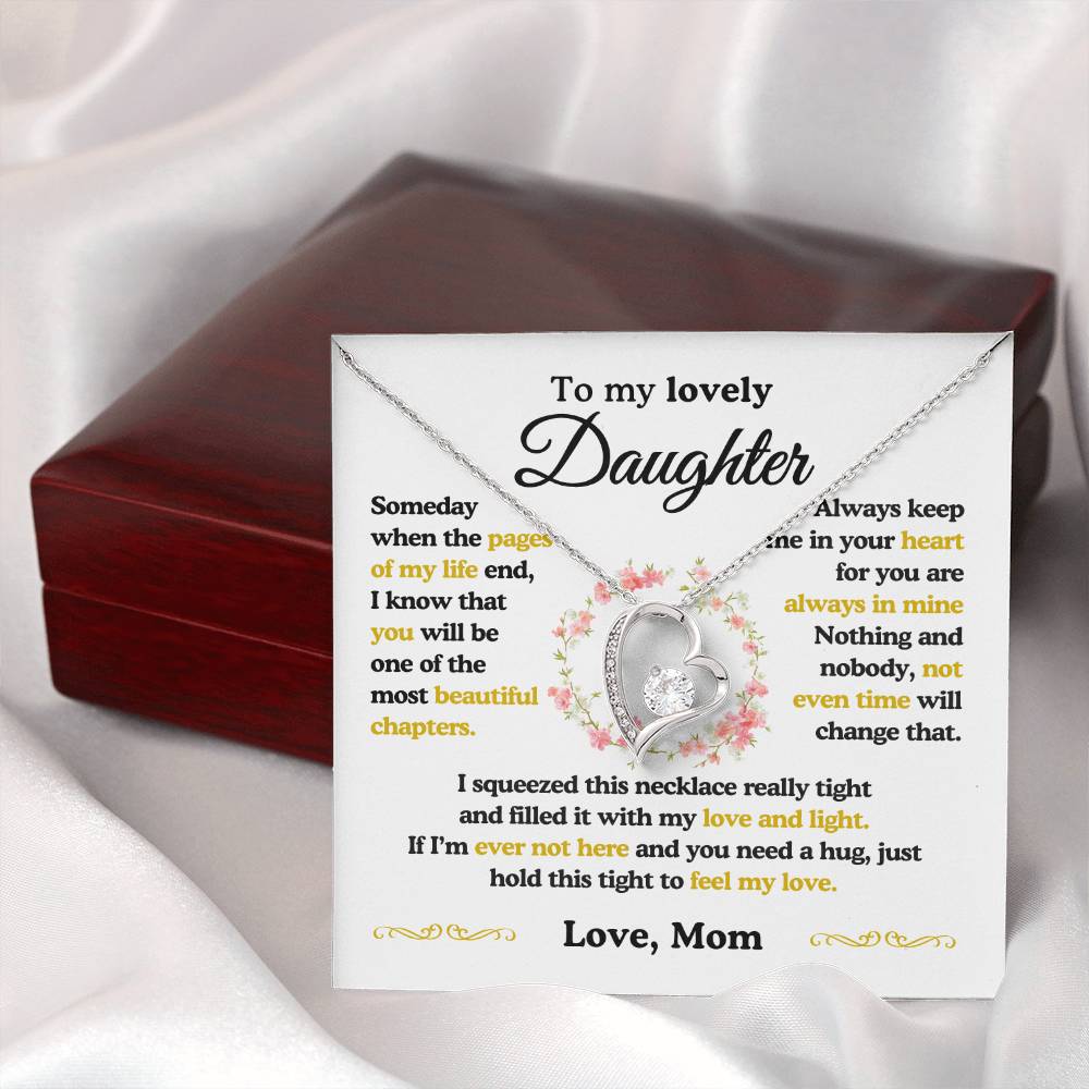 To My Lovely Daughter| The Most Beautiful Chapters| Forever Love Necklace