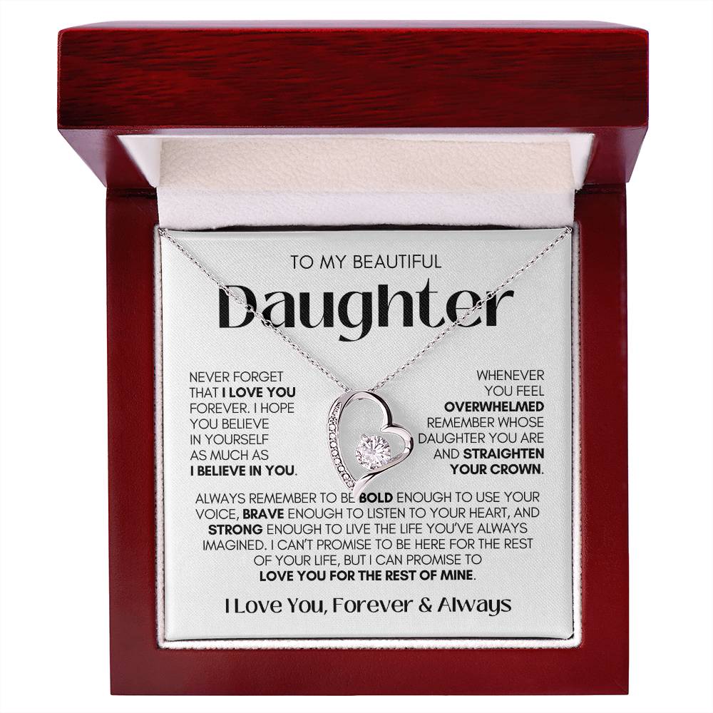 Daughter Necklace| Listen To Your Heart