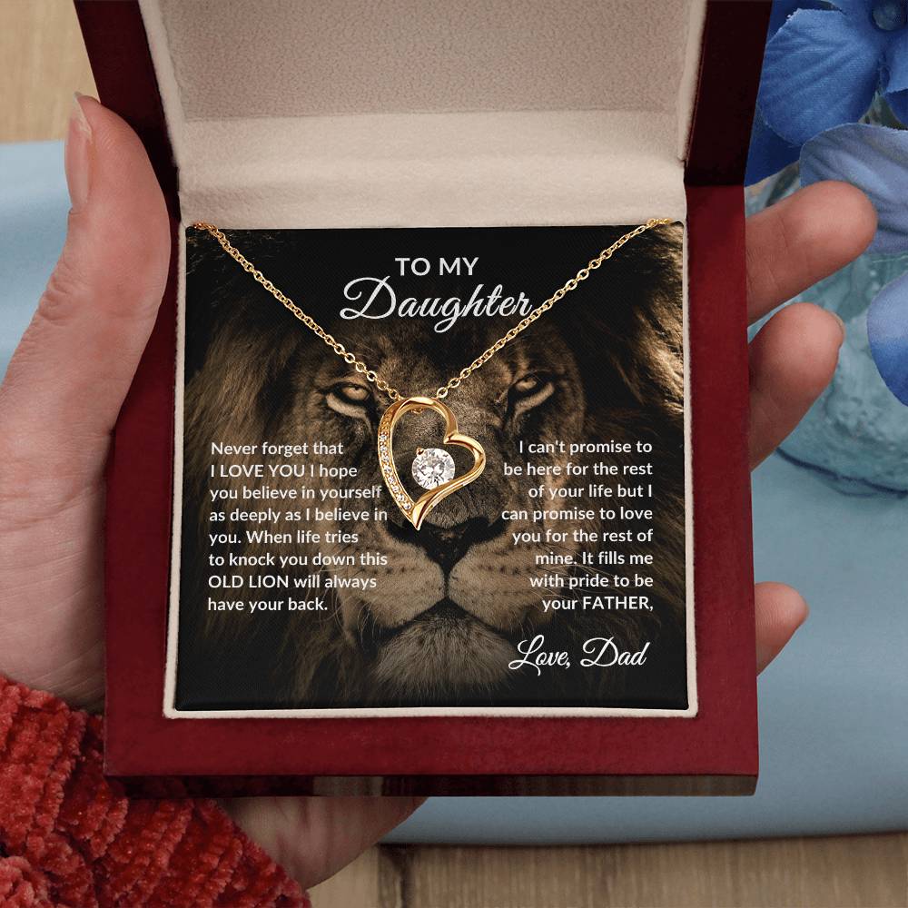 To Daughter Necklace | Lion Dad