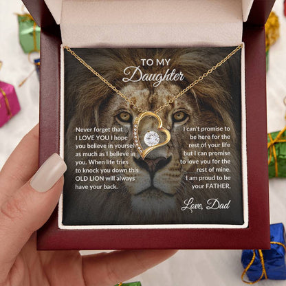 To Daughter Necklace | Lion Dad