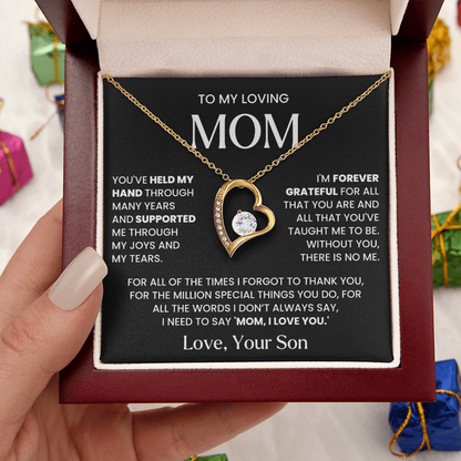 Mom Necklace| Without You There's No Me
