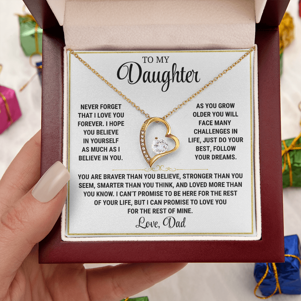 Love You Forever |  Daughter Necklace