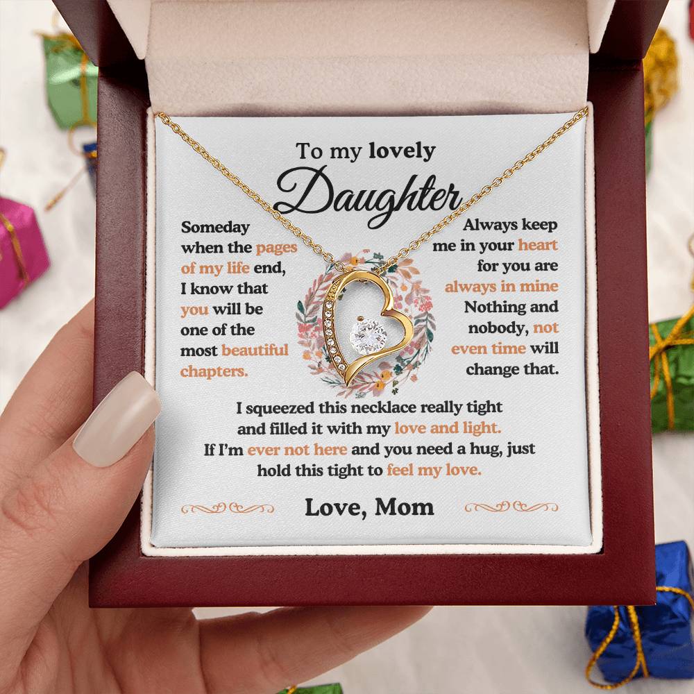 To My Lovely Daughter| The Most Beautiful Chapters| Forever Love Necklace