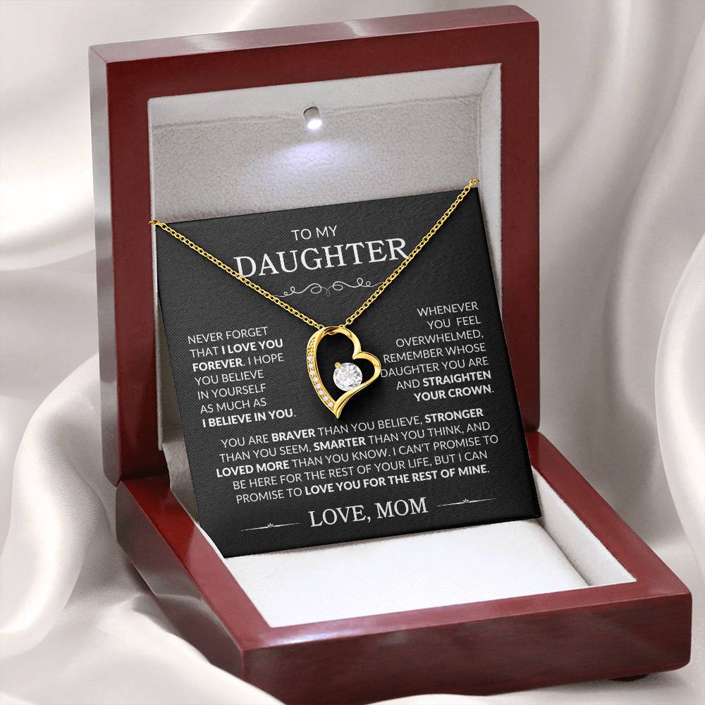 Tanant Portachiavi con scritta To My Daughter, con scritta To My Daughter, I WALL LIVE YOU ALWAYS, regalo di compleanno, matrimonio, Natale, figlia, Argento Tanant Portachiavi con scritta To My Daughter, con scritta To My Daughter, I WALL LIVE YOU ALWAYS, regalo di compleanno, matrimonio, Natale, figlia, Argento