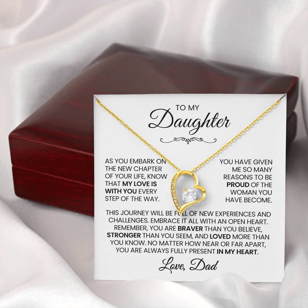 Daughter Necklace| My Love Is With You