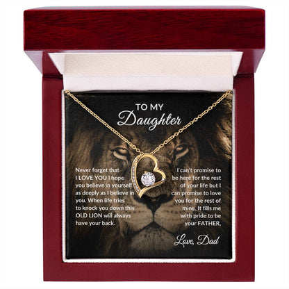 To Daughter Necklace | Lion Dad