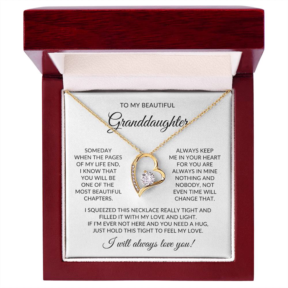 Granddaughter Necklace| Feel My Love